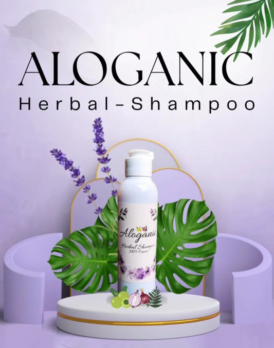 Aloganic Herbal Shampoo (500 ml)